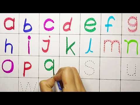 a to z small letters alphabet worksheet for kids /a to z alphabet worksheet practice #nurseryrhymes