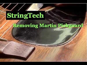 Vintage Martin Pick guard removal