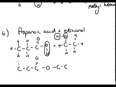 Esterification: formation of esters
