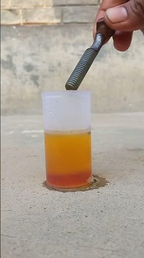 Remove iron rust with hydrochloric acid | how to remove iron rust #shorts #experiment