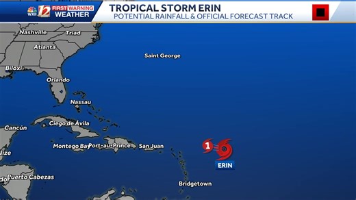 3.4K views | Tropical Update: Meteorologists at the National Hurricane Center have issued the latest tropical advisory for Erin. Find out more about what to expect today in the Piedmont Triad by using wxii12.com/radar tropical layers. Please join the WXII12 News Weather team with live updates during news programming. | WXII 12 NEWS | Facebook