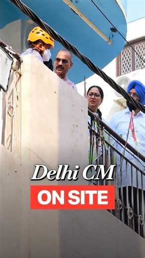 Delhi Building Collapse: CM Rekha Gupta Speaks To NDRF At Satya Niketan