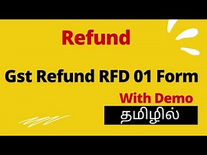 GST Refund RFD 01 Form (in Tamil) (2021)