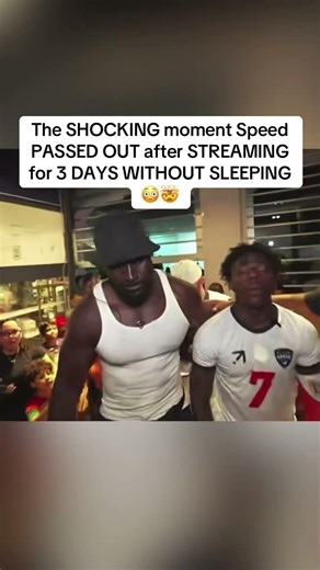 The SHOCKING moment Speed PASSED OUT after STREAMING for 3 DAYS WITHOUT SLEEPING 😳 #ishowspeed #fyp