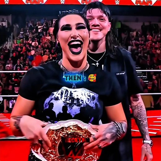 Dominik Mysterio And Rhea Ripley 😍 || Then Vs Now 💯 Edit #wwe #rhearipley #dominik #shorts #edit