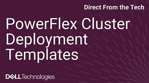 Configuring Templates for Cluster Deployment in PowerFlex Manager