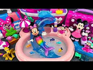 ULTIMATE Minnie Mouse Mermaid Pool Party 🌈💦 Rainbow Water Park Surprise Set | Disney Minnie