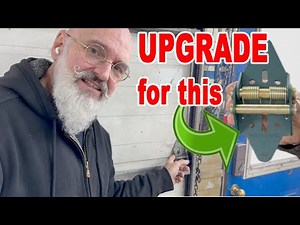 Garage door up grade! New Green Hinges seal the door.