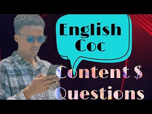 English COC content and questions|wachemo university COC exam//freshman #COC #freshman #habesha