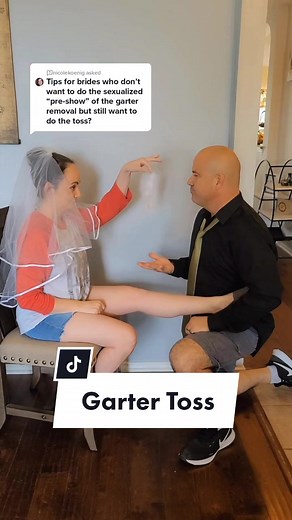 Answer to @nicolekoenig You can totally avoid the whole garter dance and just jump to the toss! #gartertoss #weddingdjtips #weddingideasforyou