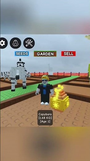 finally i got capybara in grow a garden #roblox #growagarden #capybara