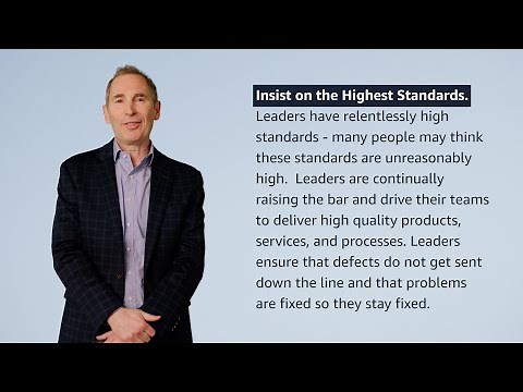 "Insist on the Highest Standards" Leadership Principle Explained by Amazon CEO Andy Jassy