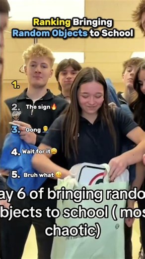 Ranking Best Bringing Random Objects to School Moments