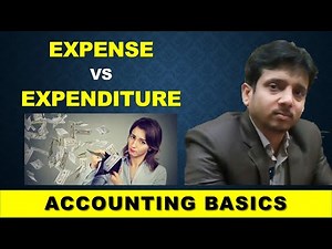 Difference between Expense & Expenditure ~ Fundamentals of Accounting ~ Hindi