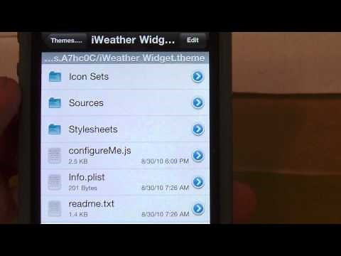 How to install weather widget on iPhone 4!!! NEW!!!