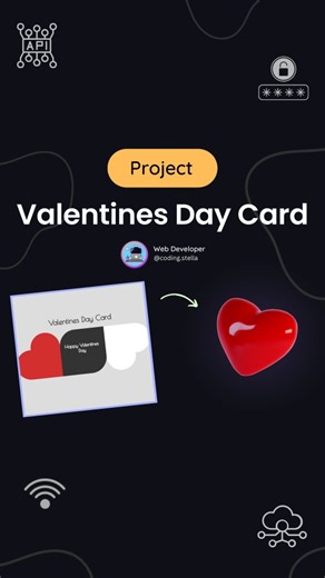 Stella • Coding • HTML • CSS • JAVASCRIPT | Happy Valentine's day Card Using html css 😍💙 When hover this card open and you can add your ** name 😉 I 🩷 You Letter CSS Happy Coding on... | Instagram