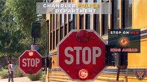 2.6K views · 16 reactions |  Do you know what to do when you see a school bus with lights flashing and the stop sign arm out? Unless you're on the opposite side of a divided roadway with a raised median separating the two sides, you MUST come to a full stop and wait until the bus starts moving again. The bus is either picking up or dropping off children. Help us #KeepChandlerSafe. #Safety #SchoolBus #chandlerpd @cityofchandler @ChandlerUnified | Chandler Police Department | Facebook