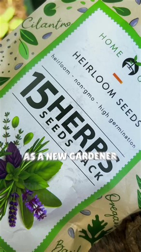 Fresh flavors start here! Grow your own herbs with our seeds 🌱#HerbGarden #HomeGrownHarvest #gardentok #chaosgarden