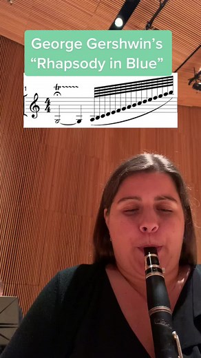 #georgegershwin #rhapsodyinblue #clarinet #solo #piano #concerto #music #musician #orchestra #playalong #notes #woodwind #clarinetplayer #learn #gliss