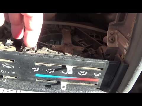 Replacing 85-95 Toyota Pickup Climate Control Bulb