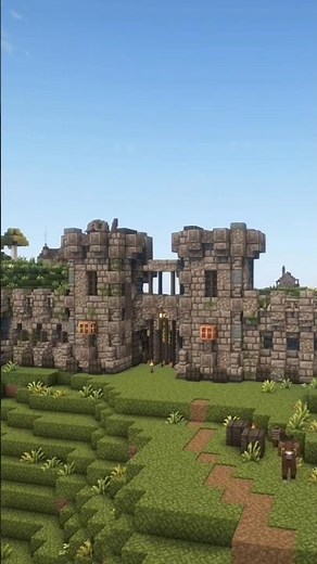 Simple Minecraft Medieval Gatehouse - Cinematic Build Timelapse #minecraft