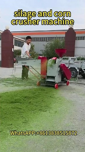 Automatic silage and corn crusher machine | forage grinder machine for crushing corn, silage, grass
