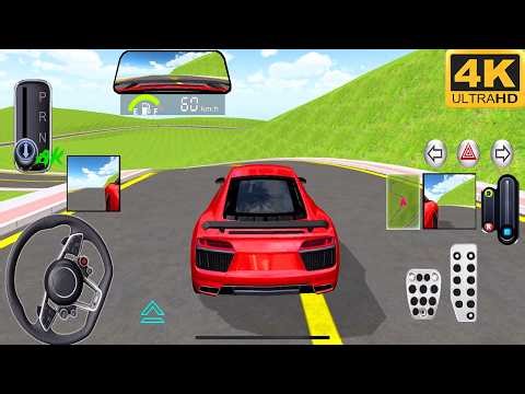 New Audi Modified Car - in Beautiful Road 3D Driving Class Android Gameplay