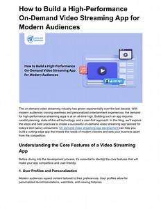 How to Build a High-Performance On-Demand Video Streaming App for Modern Audiences - SlideServe