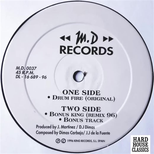The King Of House - Bonus King (Remix 96) 💽 This track was released in 1996 on MD Records in Spain 🎧 #thekingofhouse #mdrecords #hardhouse #90smusic #hardhouseclassics