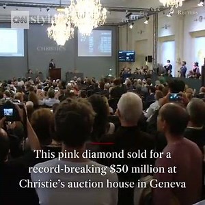 16K views · 91 reactions | An unusually large pink diamond sold for $50 million on Tuesday. The 18.96-carat Pink Legacy diamond became the world record holder for price paid per carat for a pink diamond. https://cnn.it/2DOEwCs | CNN Business | Facebook