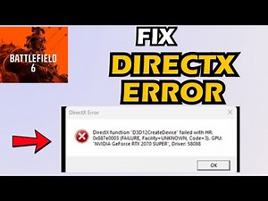How to Fix DirectX Error in Battlefield 6