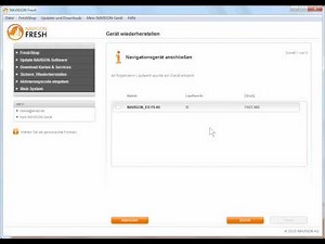 NAVIGON Tutorial: Gerät wiederherstellen