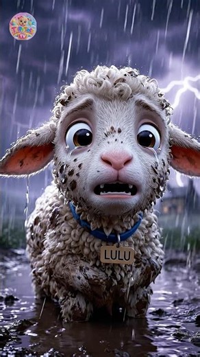 Cute Moral Story for Kids🐑 | LULU The Baby Lamb Story! #kidsmoralstory #cuteanimalstories #shorts