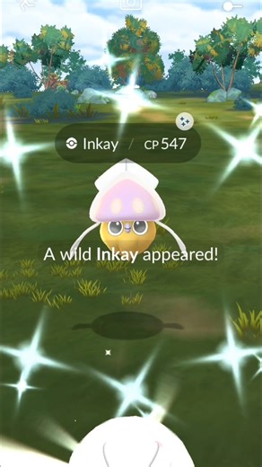 Shiny inkay catch in wild area #pokemongo #pokemon #shortsfeed #shorts