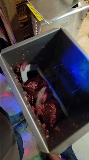 Quick Demo on the LEM Mixer!! #deerhunting #meatprocessing