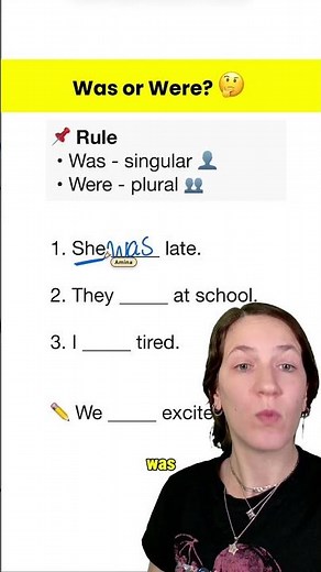 Grammar Drills: Was vs Were ✍️