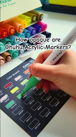 How opaque are the new Ohuhu Acrylic Markers? #ohuhu #ohuhumarkers #acrylicmarkers #artsupplies
