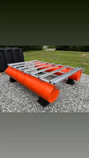 This week we’re squeezing in the assembly of a little 6’x9’ work platform. Our little pontoon platform is being set up with aluminum decking, set of corner-mount lift rings, custom anchor/pull plates, and will be getting a full-surround industrial fence system in a couple weeks. We’ll be using this work platform for advertising and further testing purposes including being frozen into the ice the next couple winters and hopefully dropped from a helicopter (still looking for someone willing to do 