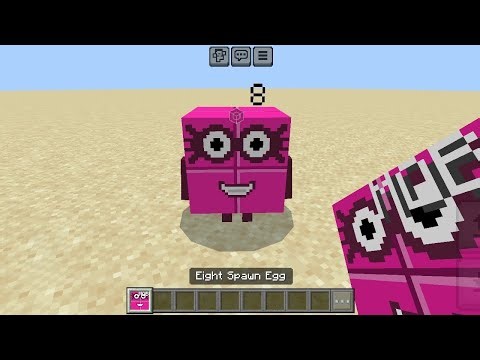 Eight Numberblocks​ MOD​ in Minecraft PE