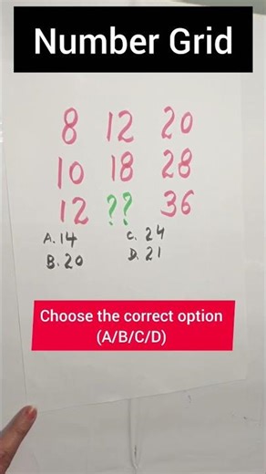Only 1% pass this Math Numbers Grid Test