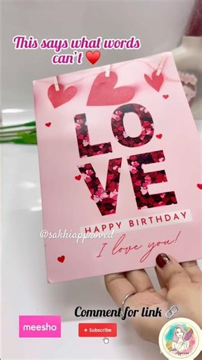 💖 Birthday Greeting Card For Love - SO Romantic! 🎂 Perfect Gift