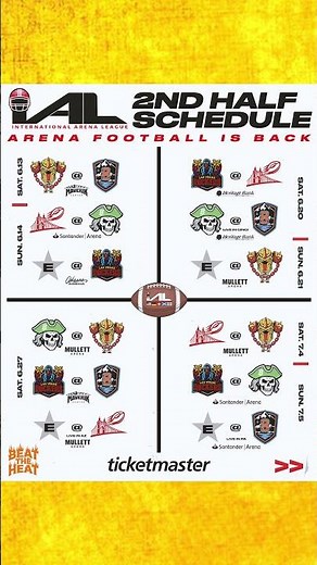 Second Half Schedule - Come Join Us