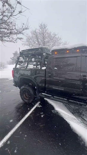 GMC Sierra Overland Build - Snow Day #shorts