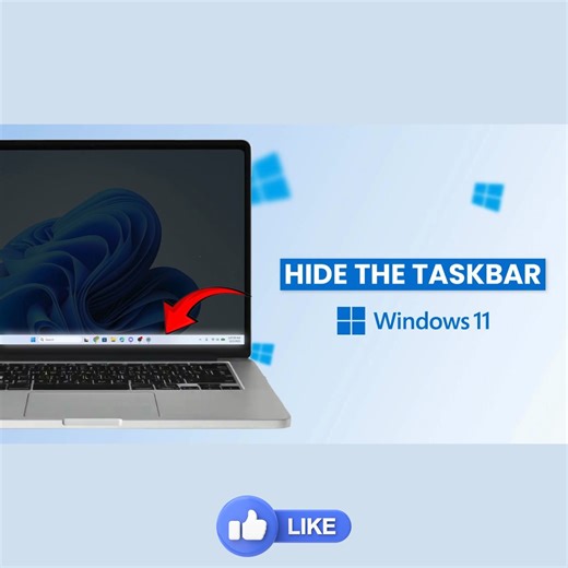 How to Hide The Taskbar on Windows 11? #Windows11 #taskbar #hidetaskbar #WindowsTips #pctricks #WindowsGuide | Md Rayhan Akon