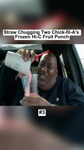 Straw Chugging Two Chick-fil-A's Frozen Hi-C Fruit Punch