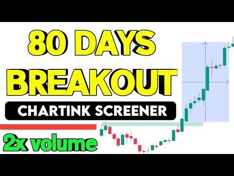How to create scanner in chartink | 80 Days high breakout chartink screener | breakout trading
