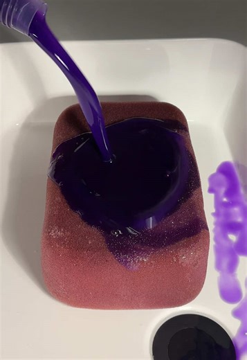 Lavenderrr 🪽💜 #sudsyasmr #spongeasmr #spongesqueezing | asmr