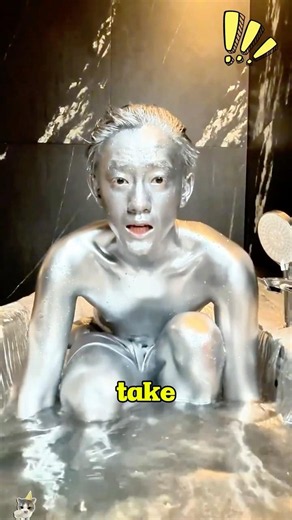 He just wants to take a hot bath