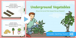 Underground Vegetables Song PowerPoint