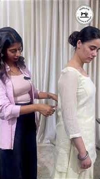 Back loosening problem? Side dart se perfect fitting paayein! ✨ #TailoringTips #SuitStitching